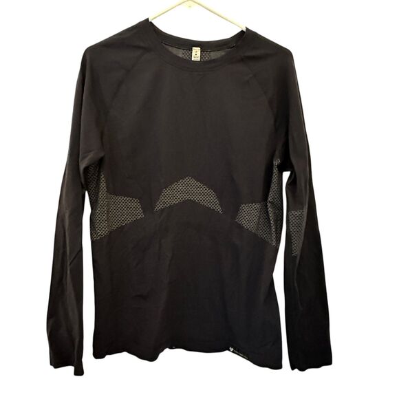 Obermeyer Black Dax Baselayer Stretchy Skiing Long Sleeve Nylon Shirt Size M - Picture 1 of 4